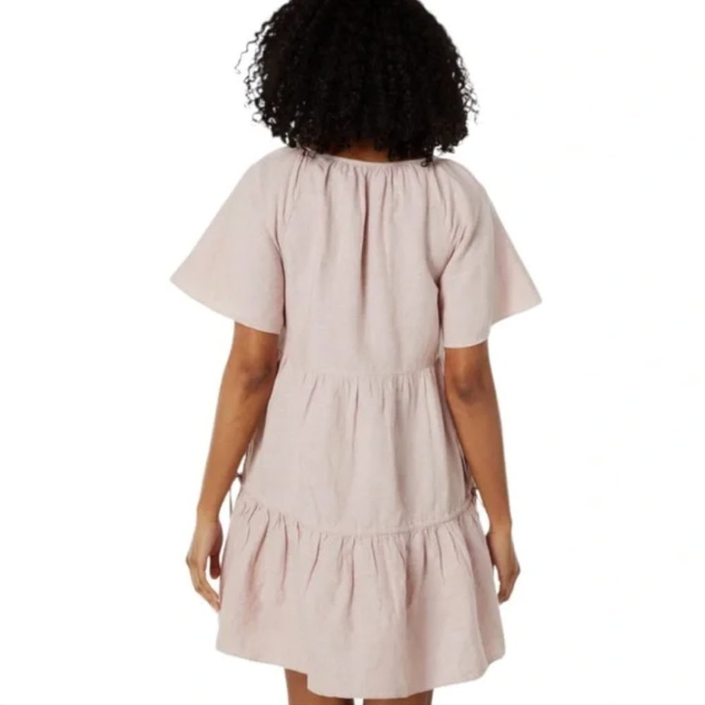 28) MADEWELL Linen-Blend Lorelei Mini Dress sz XS